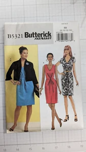 Butterick Sewing Pattern B5321 Misses JACKET DRESS 8 10 12 14 - Picture 1 of 3