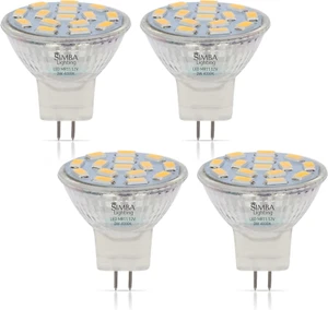 MR11 LED Light Bulbs GU4 Base 3W 12V 4000K Neutral White Flood Light, 4 Pack - Picture 1 of 12