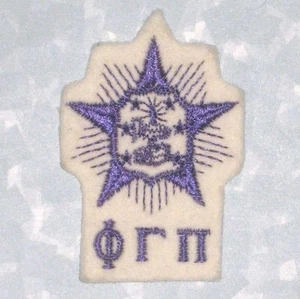 Phi Gamma Pi Patch - ΦΓΠ Sorority - vintage - 2" x 3" - Picture 1 of 1