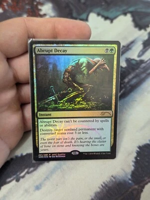 Abrupt Decay - FOIL - MTG World Magic Cup Qualifiers - RareCo - Image 1 of 2