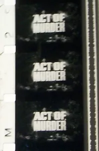 ACT OF MURDER TRAILER SHORT MOVIE 16MM FILM ROLLED NO REEL J69 - Imagen 1 de 7