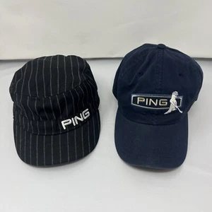 Lot of Vintage Ping Golf Strapback Adjustable Hats x2 - Picture 1 of 8