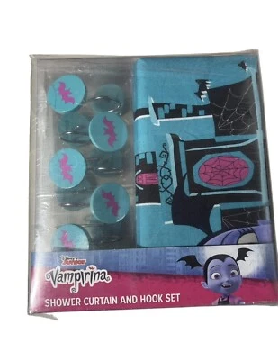 Cortina de chuveiro Disney vampirina e conjunto de gancho 12 peças - Imagem 1 de 4