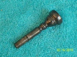 Vintage Holton Trumpet mouthpiece Tarnished silver finish Galaxy ? used cond. MP - Picture 1 of 8
