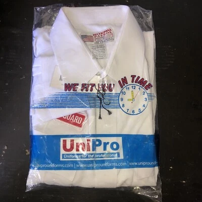 NUEVO CON ETIQUETAS Conjunto (2) Camisa de Vestir de Algodón Patrulla Nacional L/S Guardia de Seguridad 16-16 1/2 34/35 Foto 1 de 4