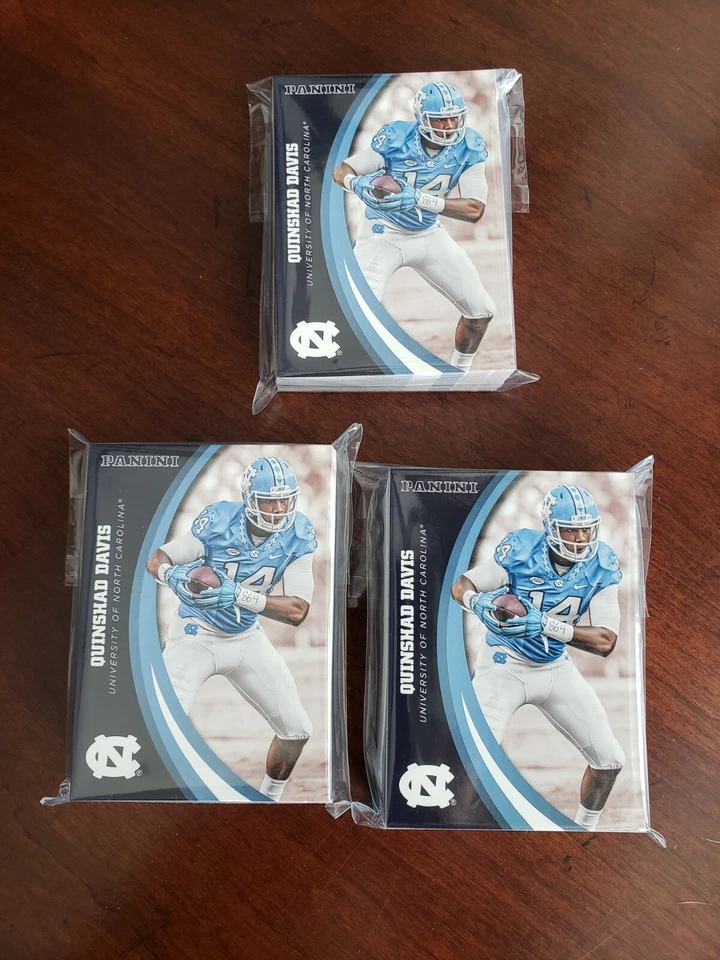 (100) NORTH CAROLINA TAR HEELS 2016 PANINI QUINSHAD DAVIS #14 ROOKIE LOT - Image 1 of 1