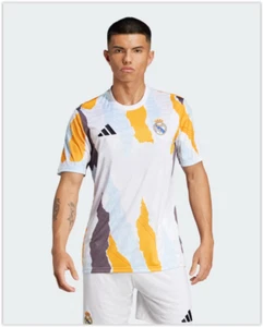 Camiseta Adidas Real Madrid 24/25 Pre Partido Sin Patrocinador Hombre Grande JJ3493 NUEVA CON ETIQUETAS - Imagen 1 de 15