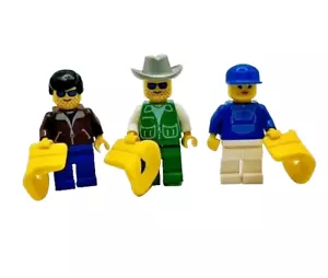 LEGO System 6665 River Runners (1994) Minifigure Lot of 3 pck004 jbr006 par045 - Picture 1 of 8