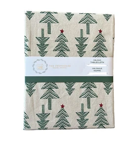 The Farmhouse Rachel Ashwell Weihnachtsbaum Tischdecke 60”x 102” länglich - Bild 1 von 3