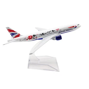 1/400 Aircraft British 777 B777 Plum Plane Model Plane Souvenir Static Display s - Picture 1 of 17