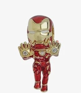 New 100% Authentic PANDORA Gold Red Marvel The Avengers Iron Man Charm 760268C01 - Picture 1 of 6