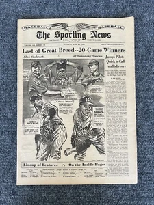 The Sporting News April 20 1960 “Last Of Great Breed-20 Game Winners” VTG MLB - Picture 1 of 5