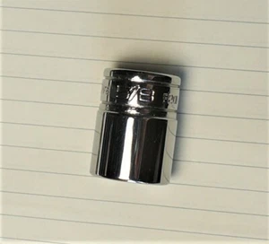 Snap On 5/8" shallow socket, F201, 3/8" drive, 12 pt., mint!  - Imagen 1 de 5