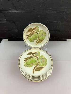 6 x Denby Troubadour Tea / Side Plates 6.75" Wide Set - Image 1 of 4