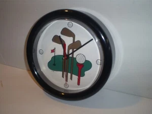 BEAUTIFUL 8.5" QUARTZ GOLF WALL CLOCK - Picture 1 of 3