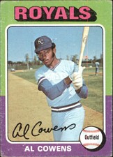 1975 Topps Baseball Card #437 Al Cowens RC - VG-EX