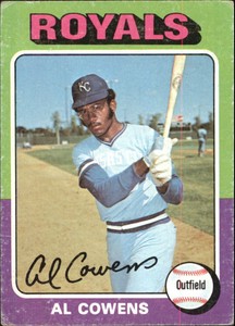 1975 Topps Baseball Card #437 Al Cowens RC - VG-EX