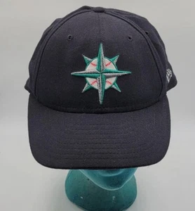 NEW ERA 59FIFTY BLACK ICY SEATTLE MARINERS HAT 7 5/8 - Picture 1 of 6