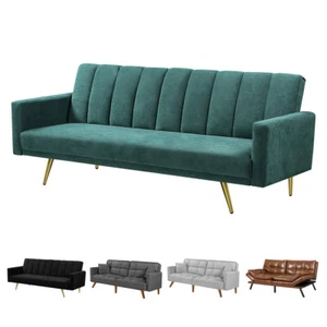 Levede Sofa Bed Futon Convertible Lounge Adjustable Recliner Couch 3 Seater - Picture 1 of 50