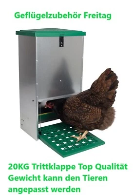 Futterautomat mit Trittklappe 20 kg  - Bild 1 von 4