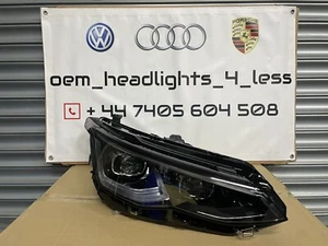 VW GOLF MK8 R GTD DRIVER SIDE IQ HEADLIGHT BLACK EDITION COMPLETE GENUINE NEW - Picture 1 of 5
