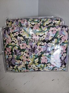 Neu Grandinroad Ileana Floral Sham Kissenbezug-King 20x36" 100% Baumwolle 2er Set - Bild 1 von 7