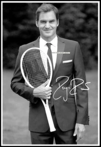 Roger Federer, Autographed, Cotton Canvas Image. Limited Edition (RF-304) - Picture 1 of 1