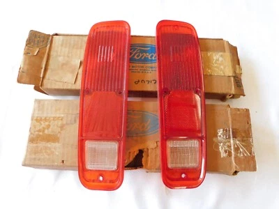 NOS OEM Ford 1973 1979 Truck Pickup Tail Light Lamp Lenses F100 1974 1975 1976 + - Image 1 of 4