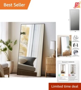 71" x 32" Full Length Mirror Tempered Glass Metal Frame for Home Dressing Use - Picture 1 of 12