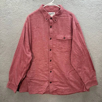 Duluth Trading Co Shirt Adult 2XL XXL Red Free Swingin Twist Cotton Relaxed Fit - Image 1 of 4