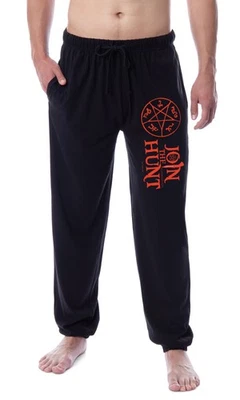 Supernatural Mens' Join The Hunt Devil's Trap Sleep Jogger Pajama Pants - Image 1 of 4