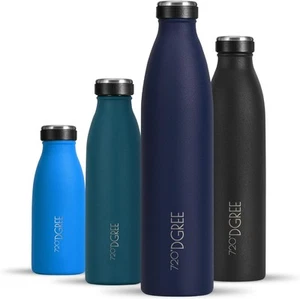720°DGREE Edelstahl Trinkflasche “milkyBottle” - 1L - BPA-Frei, Auslaufsicher - Bild 1 von 6