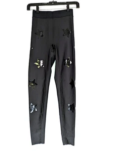 Ultracor Ultra Lux Star Knockout Leggings Medium Black on Black NWOT - Picture 1 of 13
