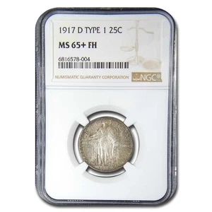 1917-D Standing Liberty Quarter Type-I MS-65+ NGC (FH) - Picture 1 of 3