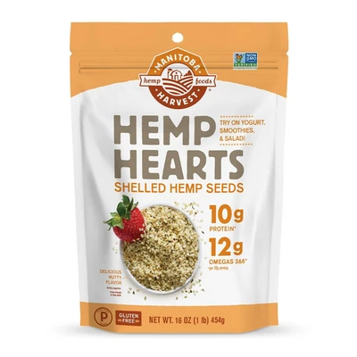 Manitoba Harvest Hemp Hearts, Shelled Hemp Seeds - 16Oz - 10G Plant Protein & 12 - Image 1 of 4