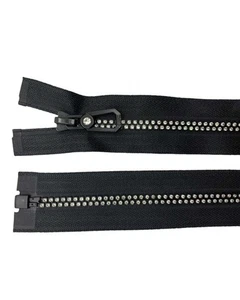 Cerniera Zip Nera con Strass – Catena Gioiello, 70 cm, 1 Cursore PRNA-70-ST-1 - Imagen 1 de 5