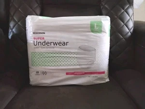 McKesson Super Underwear Large 44" To 58" Moderate Absorption Qty 18 New - Picture 1 of 6
