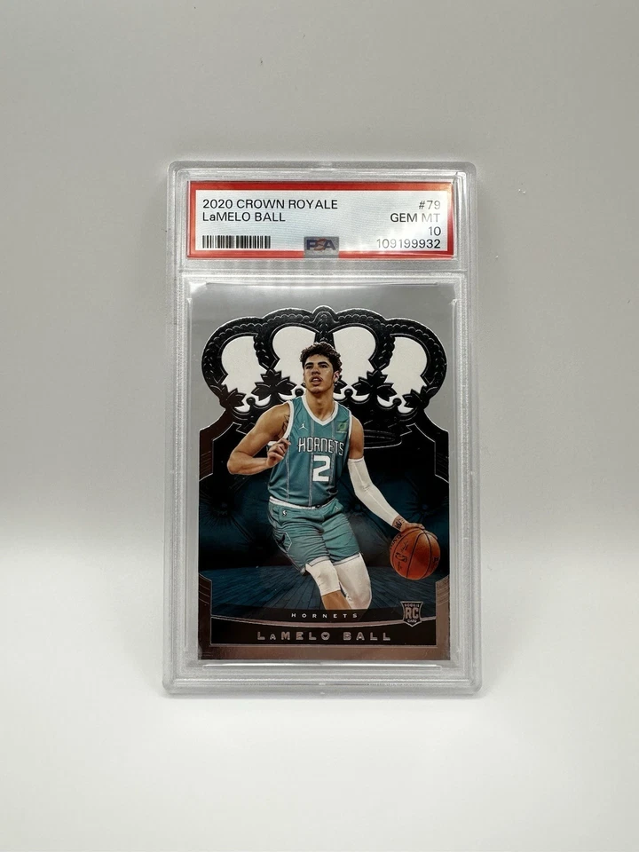 2020-21 Panini Crown Royale - LaMelo Ball #79 (RC) PSA 10 Pop 19 - Image 1 of 2