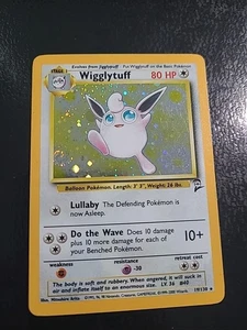 Wigglytuff 019/130 - Base Set 2 Holo Pokemon Unlimited Vintage Wotc NM/LP - Picture 1 of 3