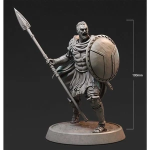 1/18 100mm 3D Print Model Kit Spartan Warrior Spearman Unpainted - Picture 1 of 1