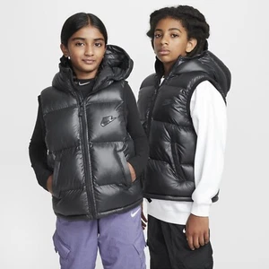 Nike Heavyweight Synthetic Fill Kids Therma-FIT Repel Hooded Gilet FD2844 011 L - Picture 1 of 3