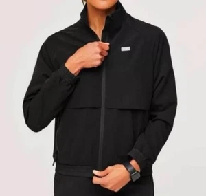 BRAND NEW FIGS Sydney Scrub Jacket Black SIZE Large - Picture 1 of 3