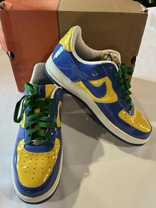 2006 Nike Air Force 1 Premium Brazil World Cup w/ Unopened Cards & Box Size 11 - Picture 1 of 17