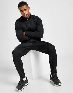 Men's Nike Tracksuit Bottoms Zip Top Black Jacket Pants Dri Fit Academy S M L XL