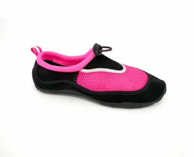 Water Shoes Beach Aqua Non Slip Shoes Black & Pink West Loop Women's Size S 5/6 - Image 1 of 4