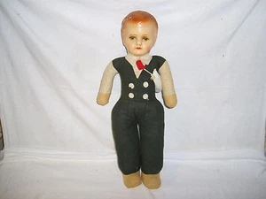 alte Puppe , Kopf - Pappmaschee , ca. 40er Jahre - Bild 1 von 4