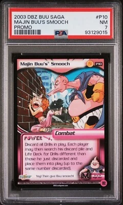 Dragon ball Z CCG Promo Majin Buu's Smooch P10 DBZ HTF BUU Saga PSA 7 NM - Image 1 of 2