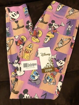 *** Leggings LuLaRoe Disney con Mickey Mouse, el Pato Donald, Goofy y Pluto *** Foto 1 de 3