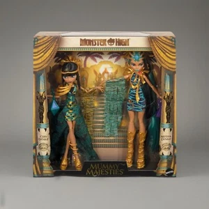 🔥 Bambole Monster High Mummy Majesties Cleo e Nefera De Nile confezione da 2 nuove con etichette🔥 - Foto 1 di 7