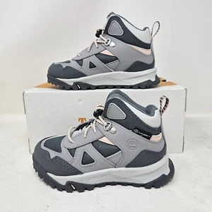 Toddler's Timberland Lincoln Peak WP Mid Hiker Boots / Grey Pink / TB0A5RNB 085 - Picture 1 of 5